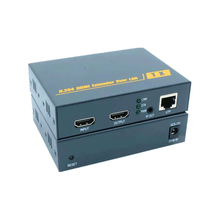 Новинка H.264 Технология 200 м HDMI IR по TCP ip удлинитель через LAN 1080 P усилитель локальной