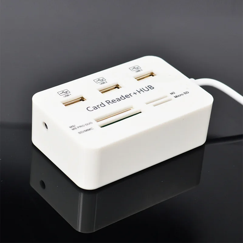 Мини-считыватель карт USB концентратор Combo 2 0 Высокое Скорость Мульти usb-хаб