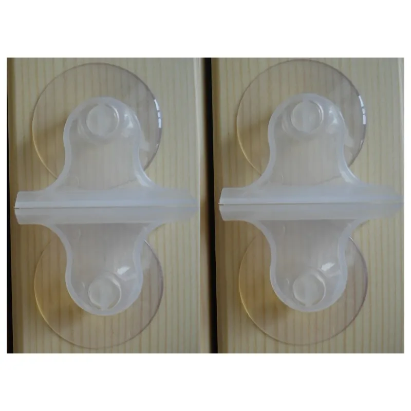 Высококачественный новый модель 50 пар пластиковых разделенных держателей для стеклянных тарелок с присоской для аквариума рыбного бассейна бесплатная доставка.