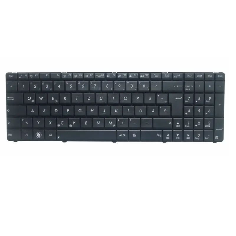 Сменная немецкая клавиатура Qwertz GE для ноутбука GZEELE Asus A52N B53 F55A F55C F75 F75A F75V N52 N73JF N73JG |
