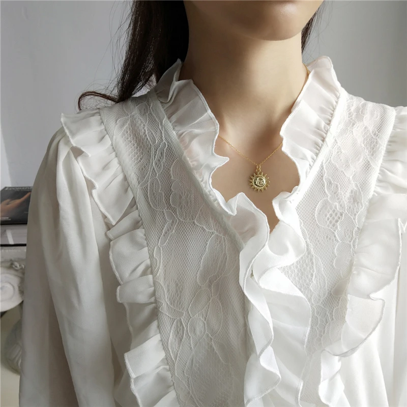 Боако 100% стерлингового серебра 925 пробы с смайликом медальон в форме солнца