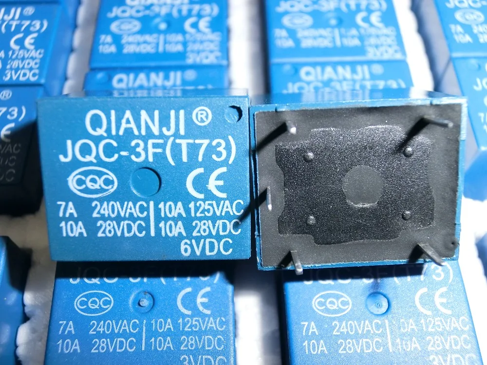 5 шт. Горячая новинка JQC-3F (T73) T73 DIP-5 3VDC 5VDC 6VDC 9VDC 18VDC 24VDC 7A 240VAC 10A 125VAC/28VDC реле питания |