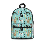 Рюкзак для девочек и мальчиков на заказ с принтом в виде животных грейхаунда, женский рюкзак из парусины для путешествий, школьная Сумка для кемпинга