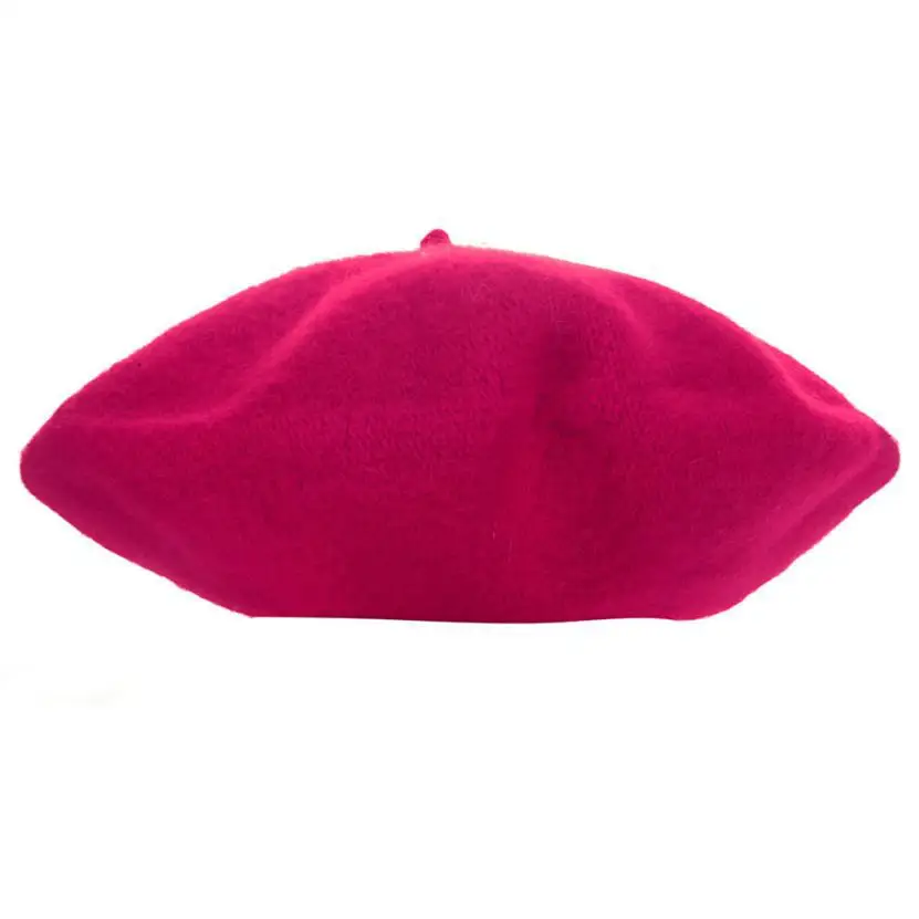 hot pink JAYCOSIN дизайн дети обувь для девочек мальчиков берет шляпа художника фотографии купол шапки Aug17 Прямая поставка - Цвет: hot pink