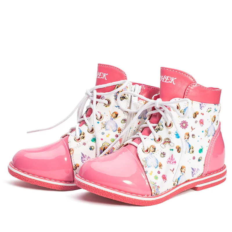 

Autumn Winter Girls boots Fashion Boots for children classic Martin Boot Kids Boots PU Leather baby Toddler Shoes
