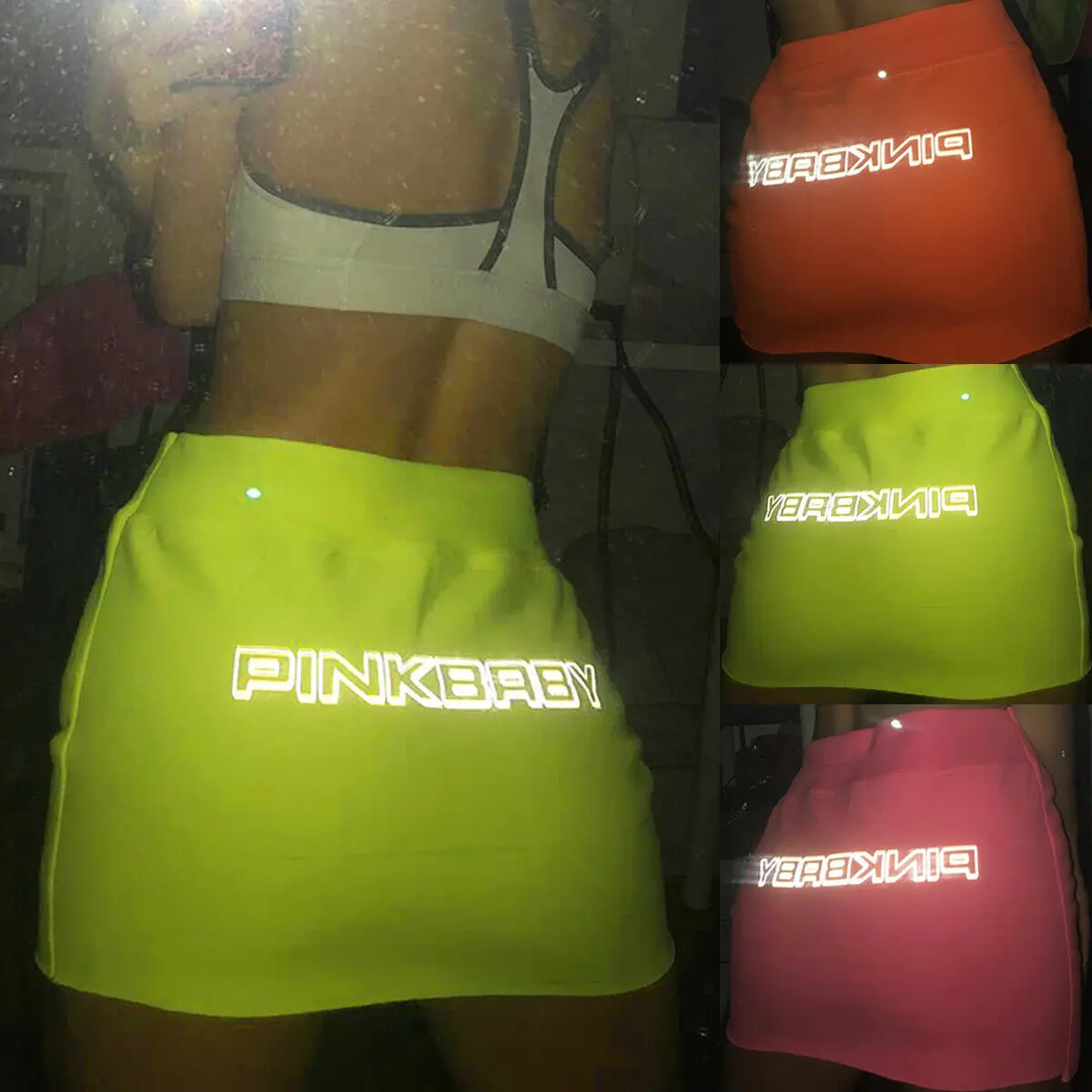 New Women Girls Fashion Casual Summer Skirt High Waist Letter Print Bodycon Stretch Pencil Mimi | Женская одежда