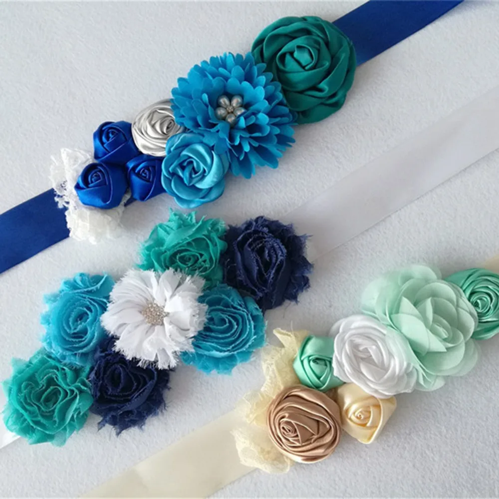 Maternity Sash for Photo Shooting Floral Photography Dress Waistband Girdle Props | Мать и ребенок