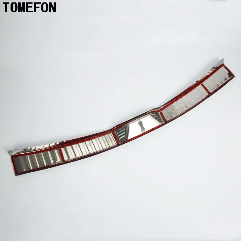 TOMEFON Нержавеющая сталь сзади внутренняя бампер защитить подоконник Отделка