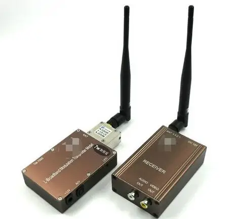 7W+ передача изображения беспроводной приемопередатчик 1,3G Видео Аудио передатчик приемник 1300mhz FPV передатчик 1,3G беспилотный передатчик