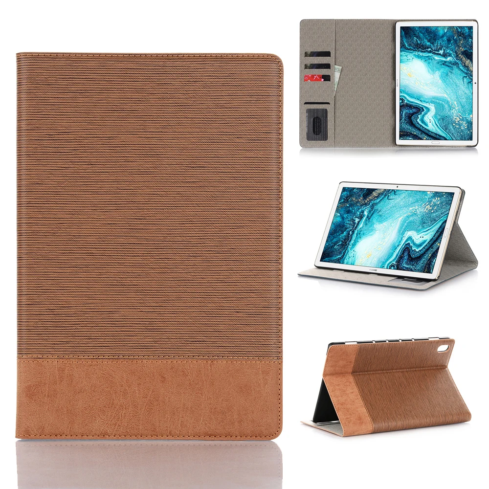 

Magnetic Cover Huawei Mediapad M6 10.8 inch Case Wood Grain Leather Wallet Flip Case Stand Cover for Huawei M6 10.8 (PRO) 2019