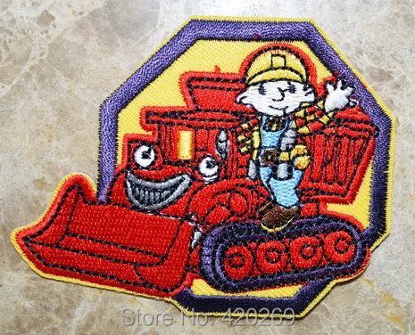 

HOT SALE ! ~ Red Bob The Builder Truck Car Iron On Patches, sew on patch,Appliques, Made of Cloth,100% Guaranteed Quality