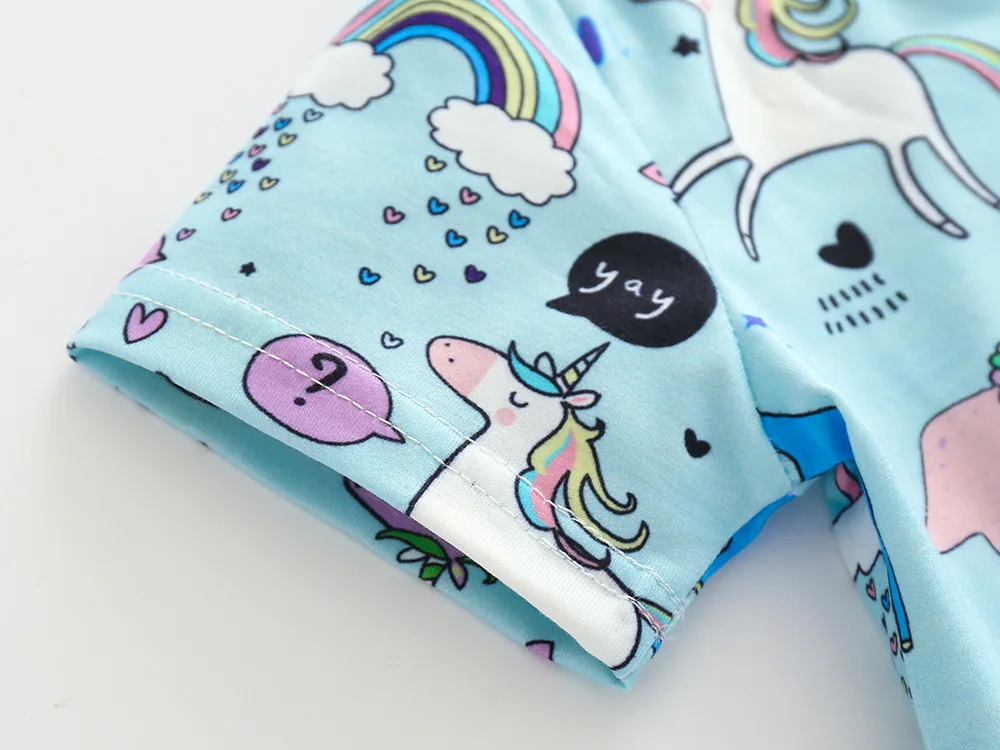 Kimocat Vestidos Girls Summer Dress Animal Unicorn Princess Children Costume for Kids Clothes Baby Dropshipping | Детская одежда и