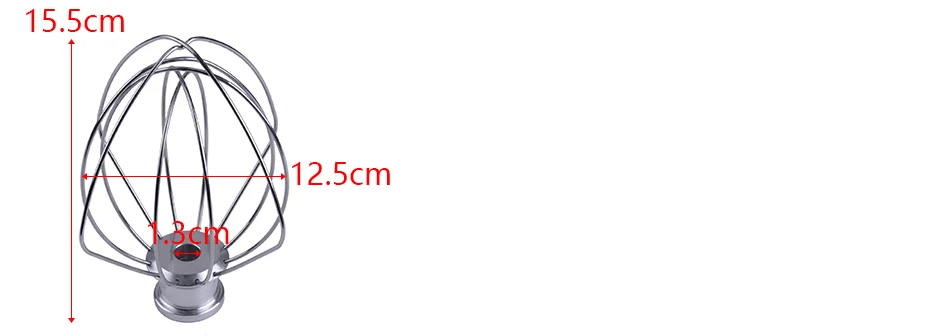 LETAOSK 6 Wire Whip Stand смеситель насадка 304 нержавеющая сталь подходит для KitchenAid K45WW WP9704329 KSM150 KSM160 K45 KSM90 KSM100