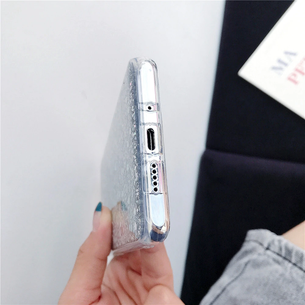 Силиконовые Bling Блестящий со стразами и пайетками чехол для телефона для huawei P Smart P30 P20 Pro P10 P8 P9 Lite Nova 2 2S 2i 3i 4 3 E чехол s