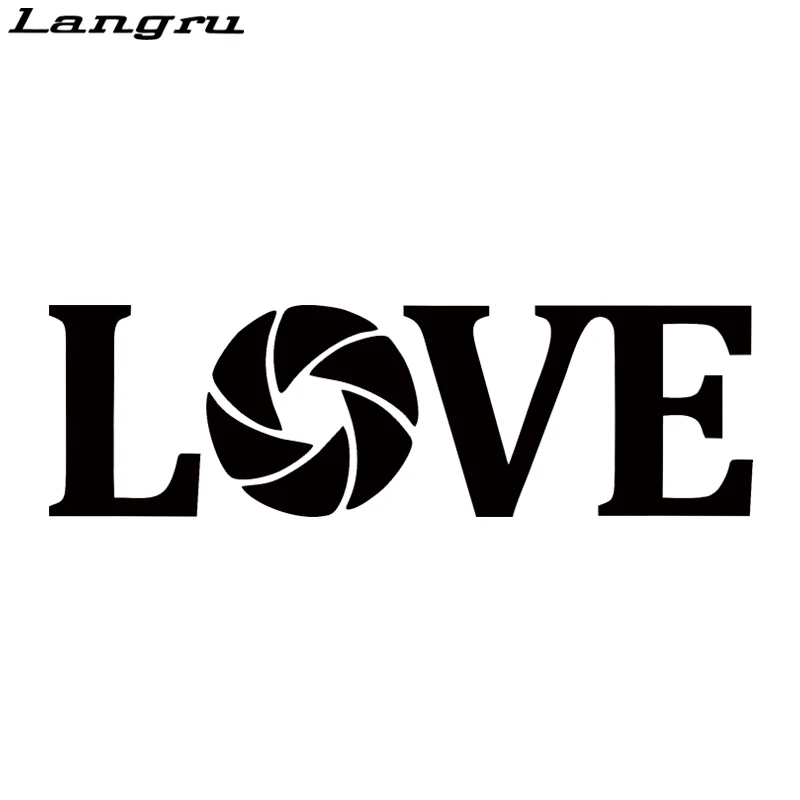 Langru I Love фотография стикер переводная картинка Canon Nikon интересный стиль