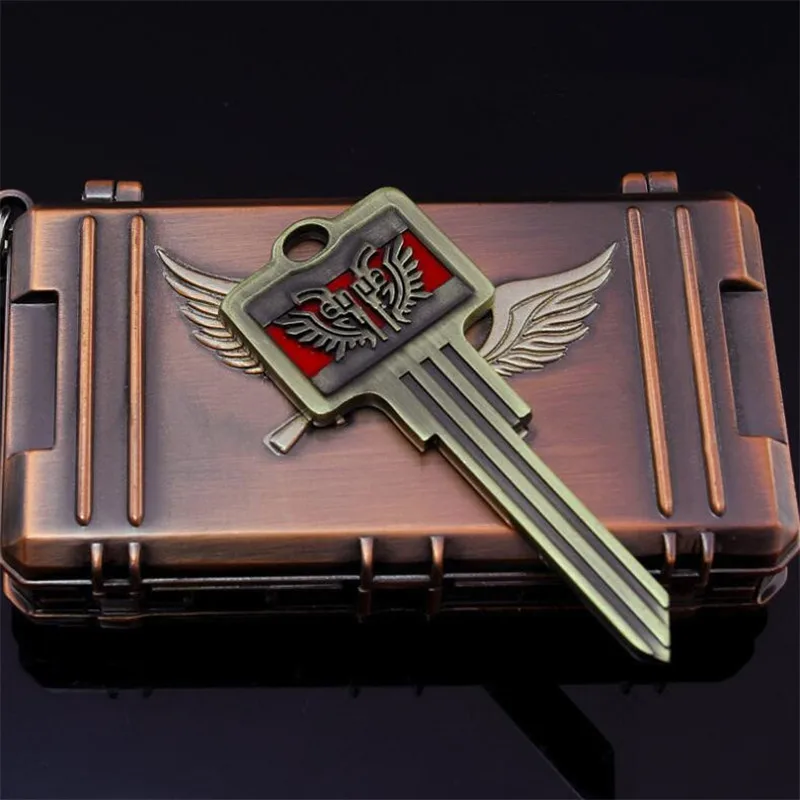 Game PUBG Triumph Treasure Box Chest Playerunknown's Battlegrounds Cosplay Props Funny Fancy Key Chain Set | Тематическая