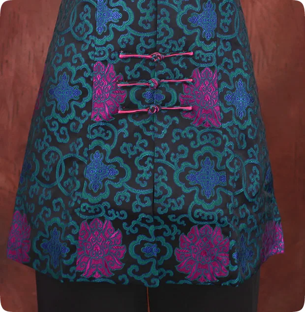 

Traditional Chinese Long Jacket Women's Satin Coat Size: M To 4XL