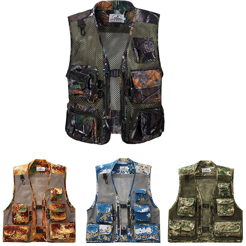 Мужской спортивный жилет для рыбалки на открытом воздухе куртка с несколькими