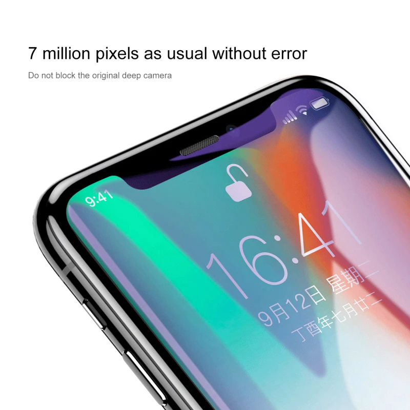 Baseus 0,3 мм закаленное стекло для защиты экрана для iPhone X 10 3D закаленное стекло Ультра тонкое полное покрытие защита закаленное стекло