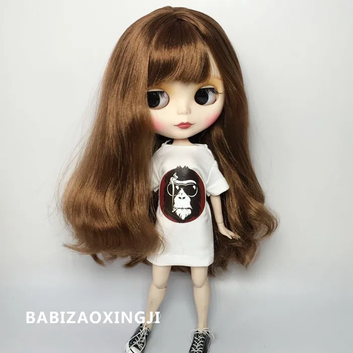 Модные кукольные футболки ручной работы 1/6 blyth аксессуары pullip одежда для 30 см licca