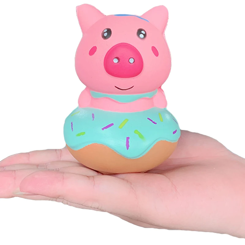 Pig donut Jumbo Princess Squishy Unicorn Белоснежка Кукла каваи медленно поднимающийся мягкий хлеб ароматическая сжимающая Игрушка снятие стресса Забавный Подарок для ребенка - Цвет: Pig donut