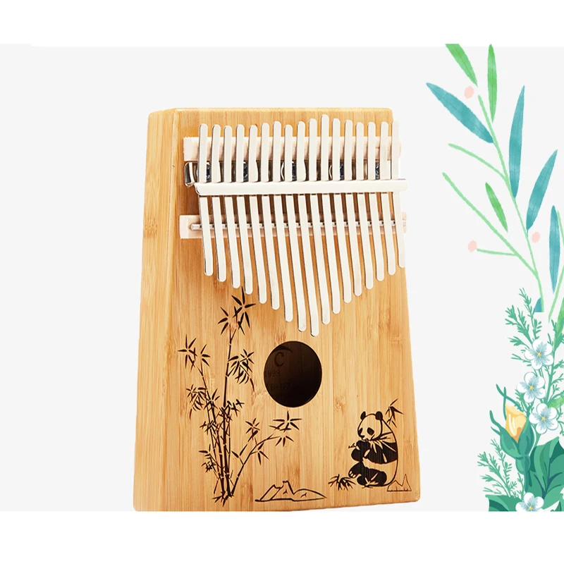 Новое поступление 17 клавишных пальцев Kalimba Mbira Sanza большой палец пианино панда