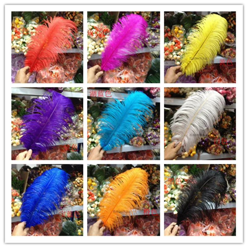 

wholesale price, 18 20 inch,45-50cm 100 / lot, blending ostrich feather wedding / table decoration