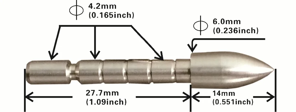 Точка поля из нержавеющей стали 80 gn стрельба лука соединение лук наконечники