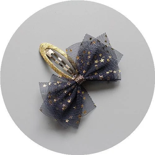 New Cute Kids Hair Clips Beautiful Flashing Stars Girls Accessories RopeTies Bow hairpin | Детская одежда и обувь