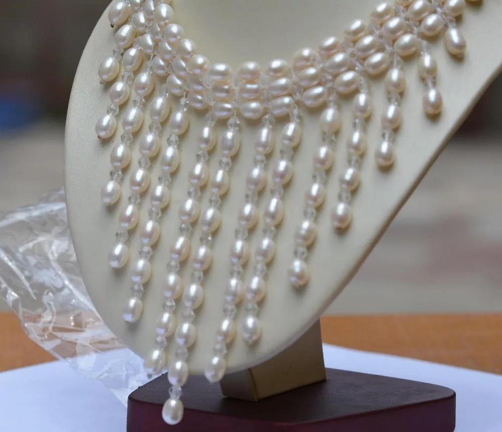 Natural 7-8mm AAA pearl necklace jewelry | Украшения и аксессуары