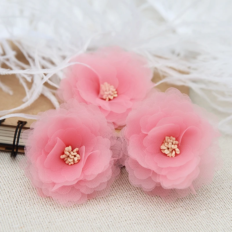 MLAEY 4 шт./лот кружевная отделка аппликация ткань свадебное платье сделай сам цветы