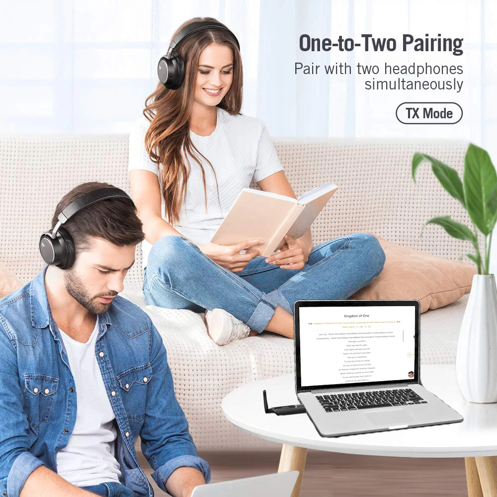 AptX низкая задержка длинный Диапазон Bluetooth 5 0 передатчик для телевизора без