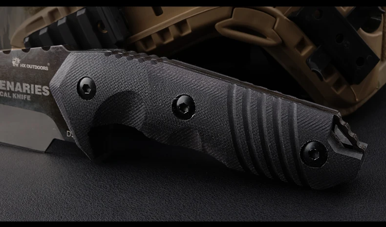 HX OUTDOORSHard жесткий D2 стальной охотничий нож с фиксированным лезвием ножи для выживания на открытом воздухе и оболочка завод для пеших прогулок Лидер продаж