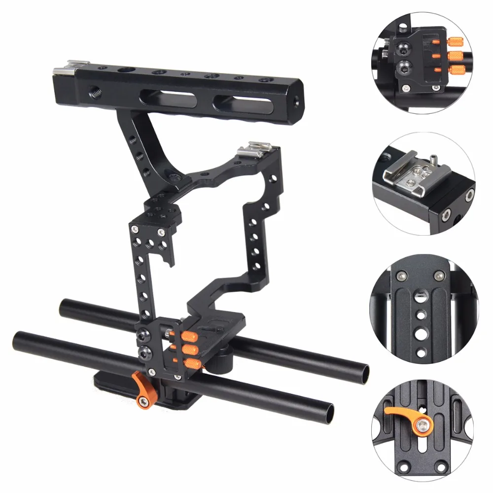 Держатель для камеры Panasonic GH4 Sony A7 серии A7/A7II/A7s/A7r/A7RII|cage|cage frontscamera electronic |