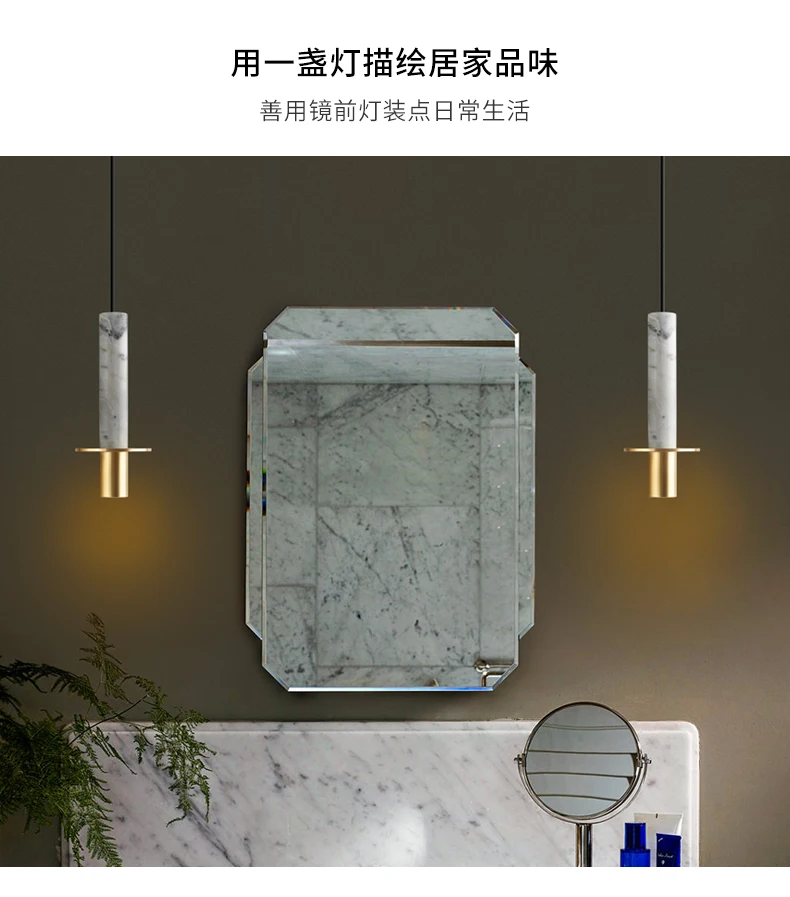 STOCKHOLM скандинавские Ins Lustre marble Terrazzo Золотой подвесной светильник s Led светильник, Светильники для спальни, ресторана, бара, прикроватная лампа, дизайн