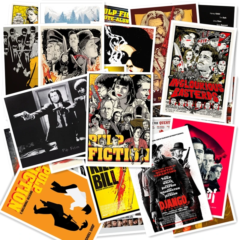 Наклейка из серии Pulp # Квентин Тарантино 25 шт.|Наклейки на стену| |