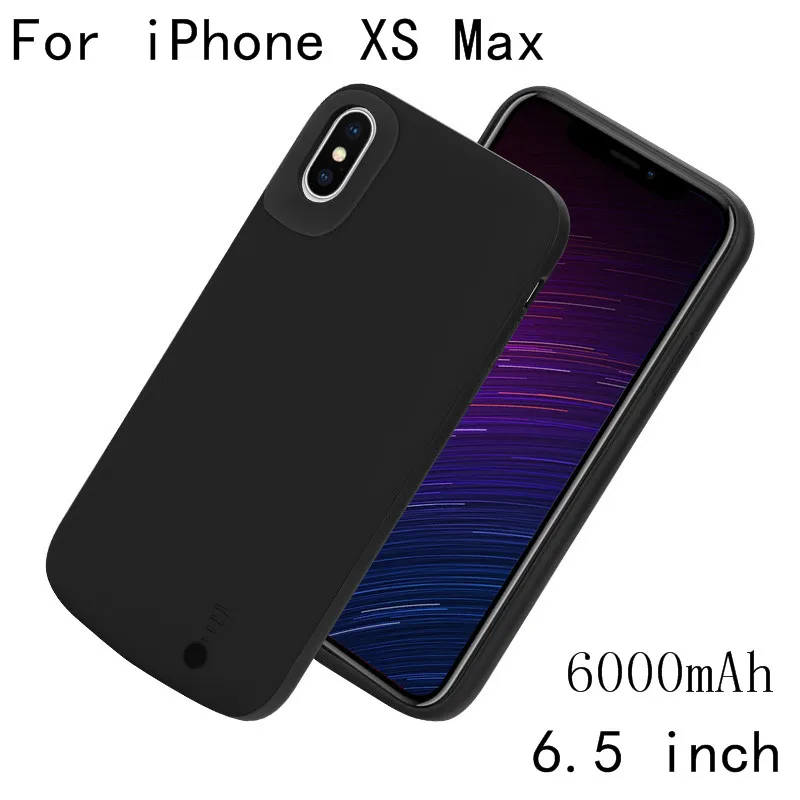 Жидкий силиконовый чехол для зарядного устройства для iPhone X XS Max XR Внешний чехол для зарядного устройства мягкий ударопрочный чехол для зарядного устройства - Цвет: iXSMax Black