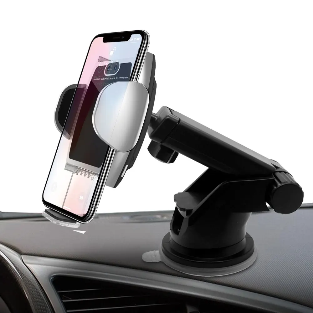 Black 1 15 Вт автомобильный беспроводной держатель зарядное устройство для Iphone 11 Pro Max huawei P30 mate 20 Pro mate RS Xiaomi samsung S10 Plus инфракрасный индукционный - Тип штекера: Black 1