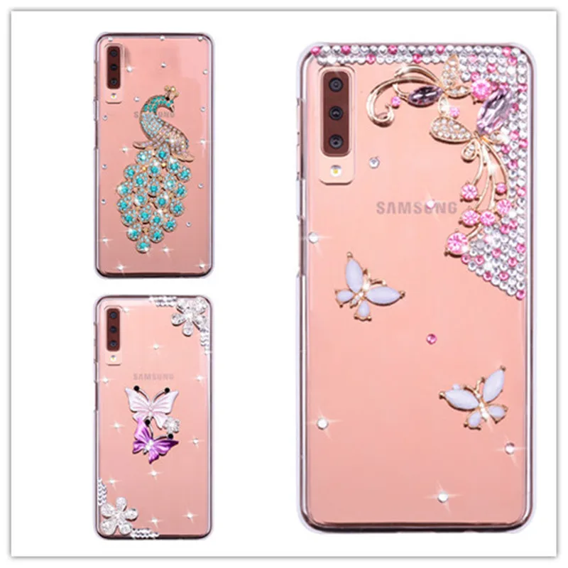 Блестящий Алмазный чехол для Samsung Galaxy A9 J8 A7 2018 A750 A920 A50 A20 A10 A30 A70 S8 s9 J4 J6 PLUS Note 8 9 C9 PRO