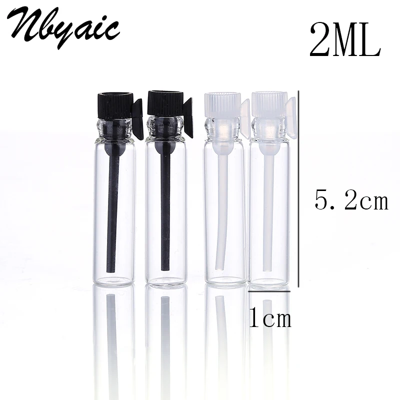 50 шт 1ml2ml пластиковый стержень стеклянный маленький образец пустая бутылка эфирное масло пробирка бутылка парфюмерный флакон-капельница мини пустая бутылка