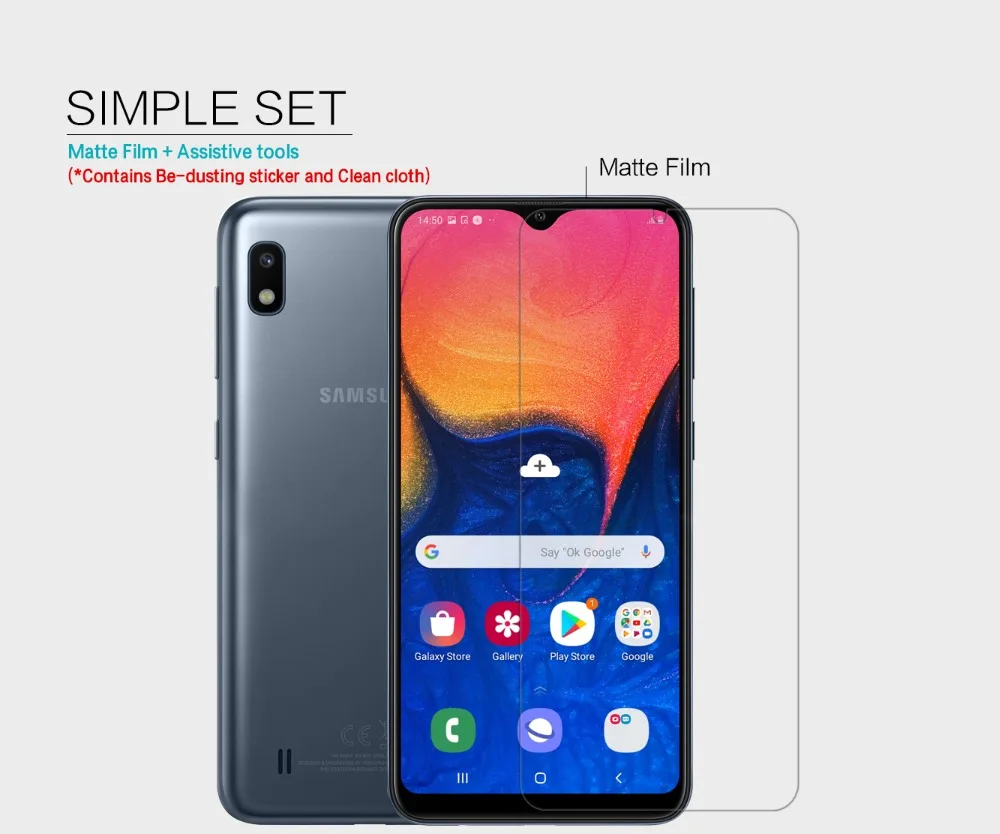 

2pcs/lot Samsung Galaxy A10 NILLKIN Crystal Super clear protective film OR Anti-Glare Matte screen protector film for Galaxy A10
