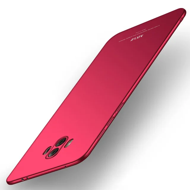Red Чехол s для mate 10 MSVII, Жесткий Чехол из поликарбоната с полной защитой, Ультратонкий матовый чехол для huawei mate 10 mate 10 Pro Lite, чехол для телефона - Цвет: Red