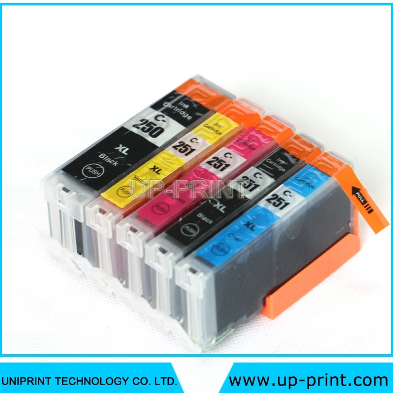 До 5 шт. PGI 250 CLI 251 чернильный картридж совместимый для canon PIXMA MG5420 MG5422 MG5520 MG5522 MG6420