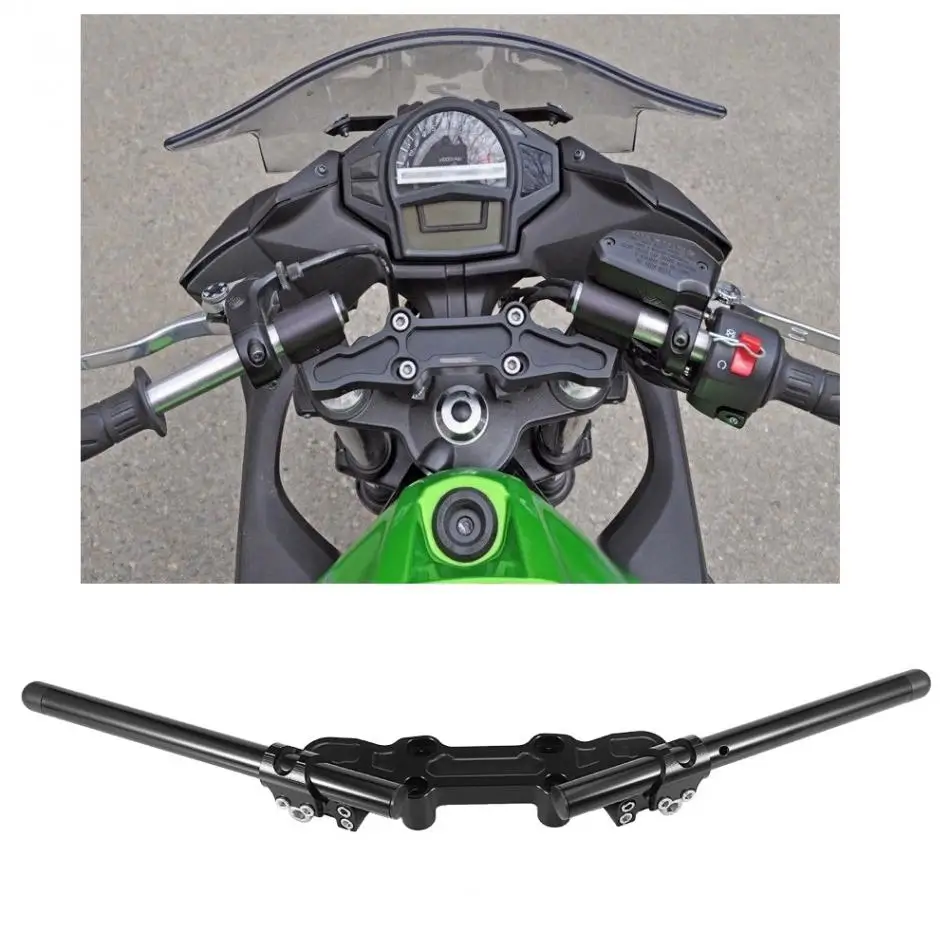 Зажим-на адаптер пластина руль набор для Kawasaki Ninja 650R ER-6F 2006-216 Мотоцикл CNC Clipon адаптер пластина для мотокросса