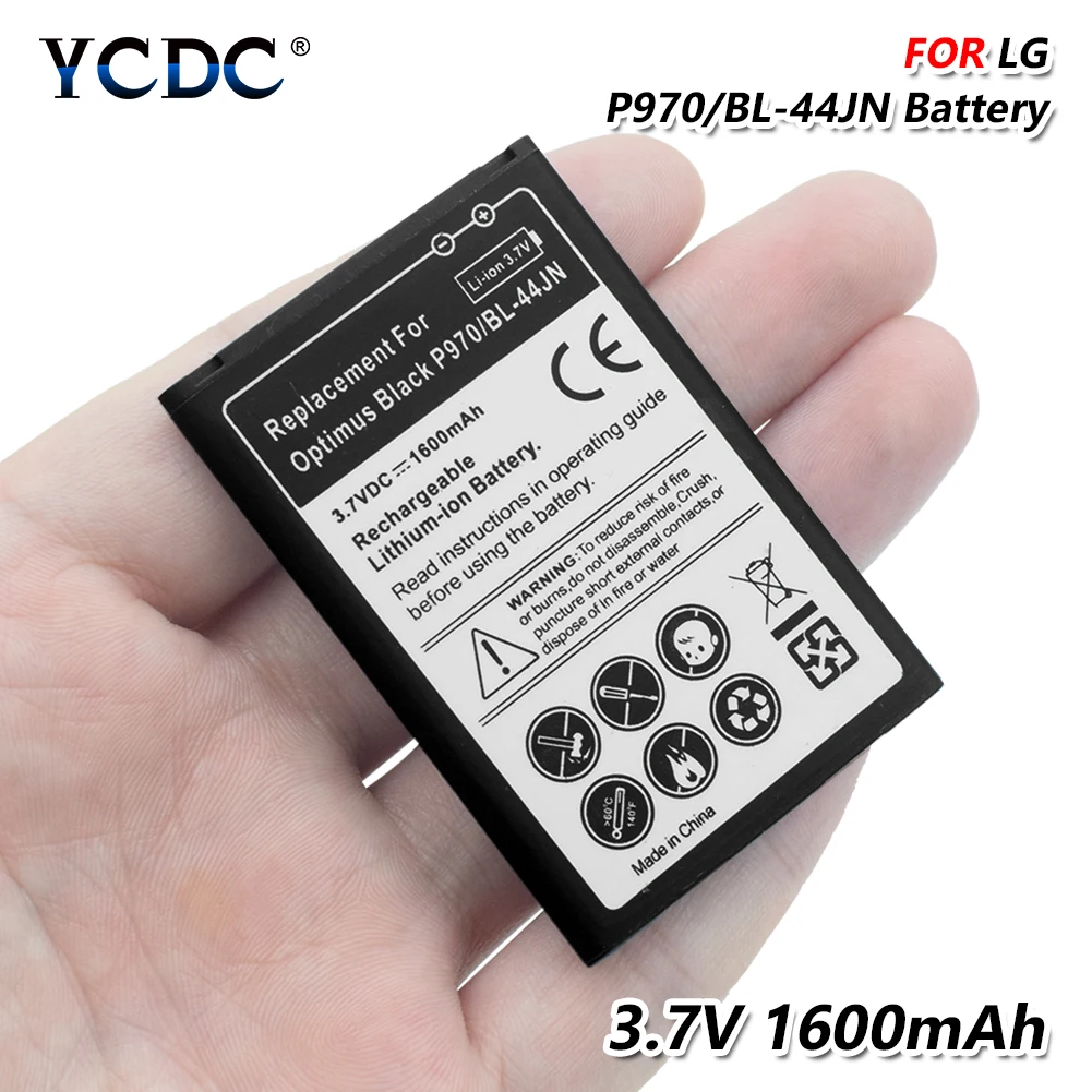 2019 литиевая 1600 мАч BL44jn BL 44jn батарея для LG Optimus Zone E400 l3 l5 P970 E730 E510|Аккумуляторы