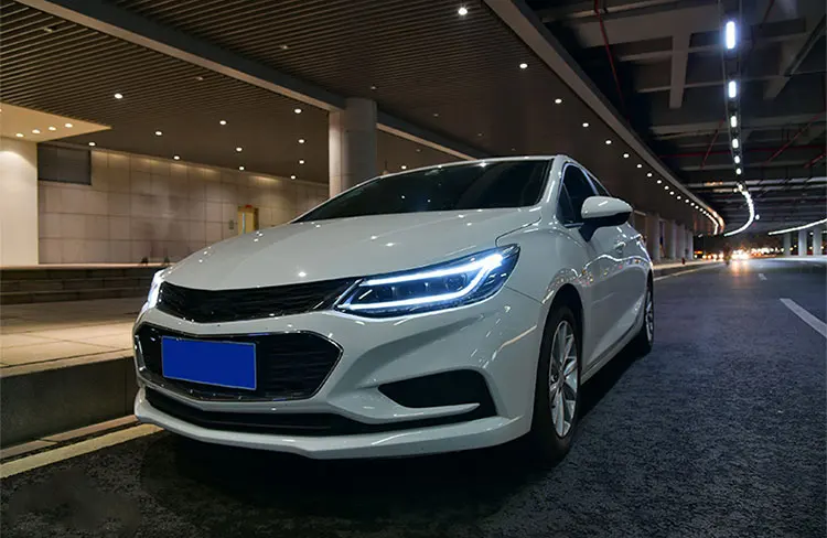 2 шт. автомобильный стиль светодиодный фары для Chevrolet Cruze для Cruze Головной фонарь светодиодный объектив двойной луч H7 HID Xenon bi xenon объектив