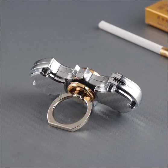 Креативная кольцевая пряжка пальчиковая Гироскопическая зажигалка USB зарядная