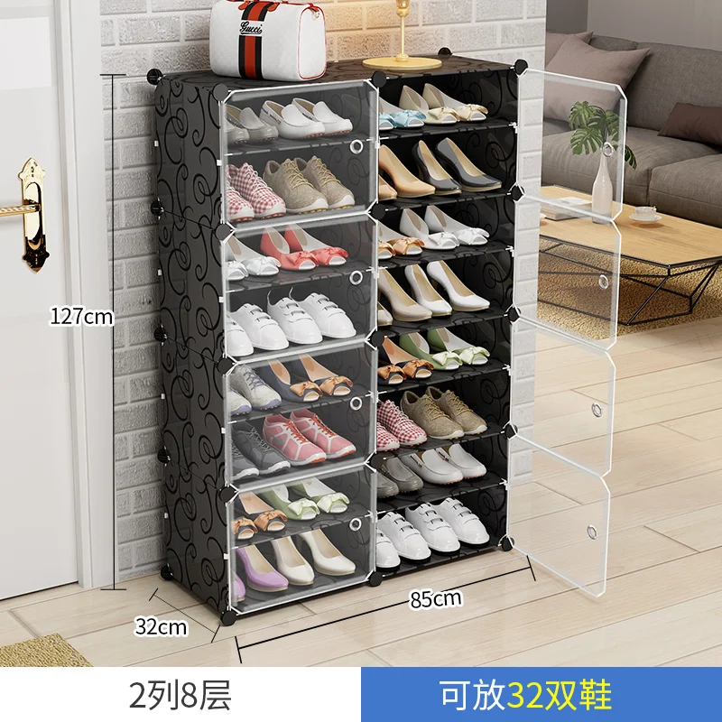 DIY Multi-layer Economical Simple Shoe Cabinet Economize Space Doorway Cabinets Dustproof Home Shoe Shelf Cabinet High Quality