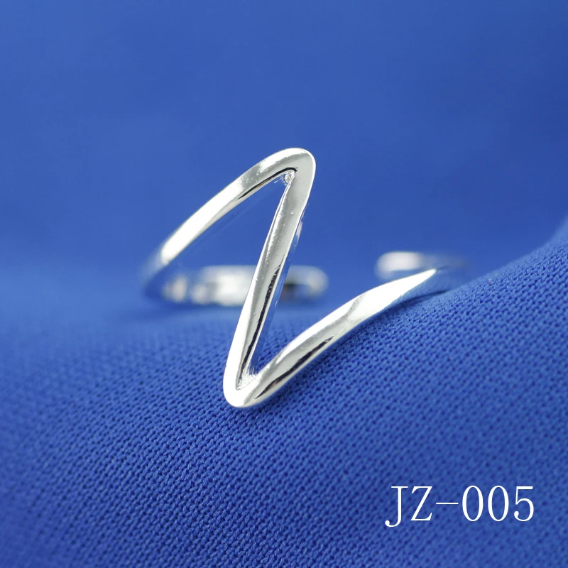 Бесплатная доставка серебряное кольцо с одной проволокой скрученное из