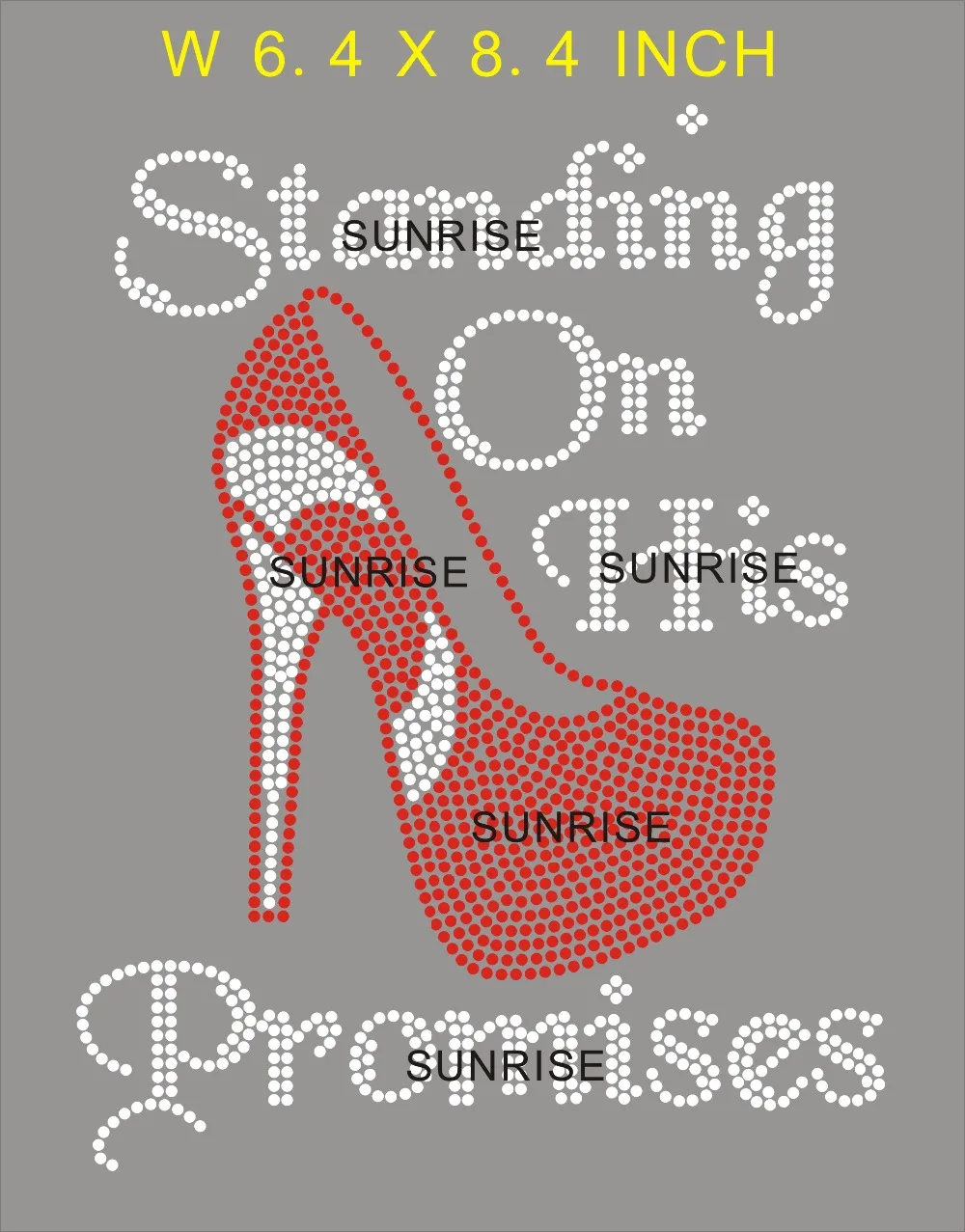 Стоящий на своем обещании логотип дизайн железа передаче горячей фиксации